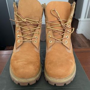 Timberland 6 inch premium boot wheat brown sz 10